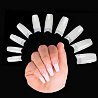 Los mejores  - Clavo Falsom- Natural Uña falsa Tips Uñas Acrilicas Uñas Postizas 500 Piezas
